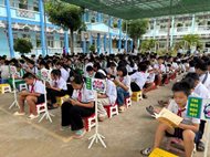 Thư viện lưu động lan tỏa văn hóa đọc đến Trường Tiểu học An Bình A