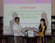 Thư viện tỉnh Đồng Tháp bàn giao sách Chương trình mục tiêu năm 201...