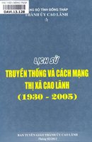 Lịch sử truyền thống và cách mạng thị xã Cao Lãnh (1930-2005)