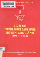 Lịch sử truyền thống cách mạng huyện Cao Lãnh