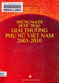 Những người được trao giải thưởng phụ nữ Việt Nam 2003 – 2010