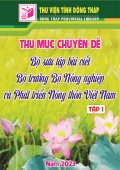Thư mục chuyên đề bộ sưu tập bài viết Bộ trưởng Bộ nông nghiệp và phát triền nông thôn Việt Nam